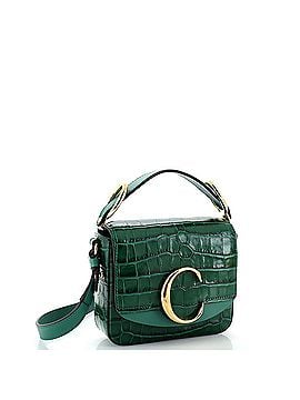 Chloé C Flap Bag Crocodile Embossed Leather Mini (view 2)
