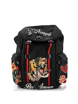 Gucci Techpack Backpack Embroidered Techno Canvas (view 1)