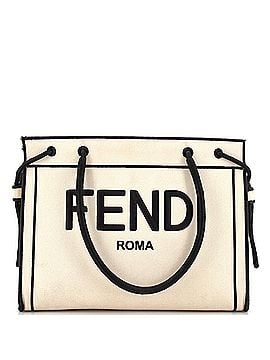 Fendi Roma Shopper Tote Canvas Small (view 1)