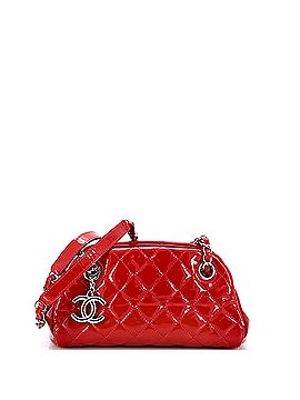 Chanel Just Mademoiselle Bag Quilted Patent Mini (view 1)