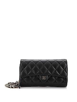 Chanel Phone Holder Zip Around Wallet on Chain Quilted Caviar (view 1)