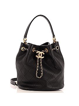 Chanel Fashion Therapy Drawstring Bucket Bag Quilted Caviar Small (view 1)