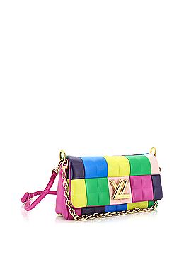 Louis Vuitton Pochette Twist Handbag Multicolor Patchwork Lambskin East West (view 2)