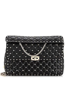 Valentino Garavani Rockstud Spike Flap Bag Quilted Leather Large (view 1)