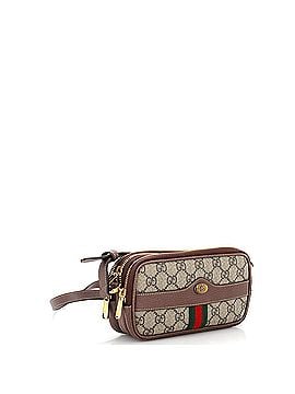 Gucci Ophidia Double Zip Wristlet Pouch GG Coated Canvas Small (view 2)