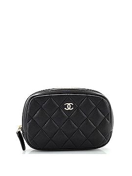Chanel Curvy Cosmetic Pouch Quilted Caviar Small (view 1)