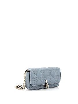 Christian Dior Lady Dior Chain Phone Pouch Cannage Quilt Lambskin (view 2)