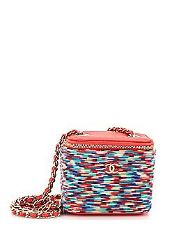 Chanel Classic Vanity Case with Chain Multicolor Embroidered Thread Mini (view 1)