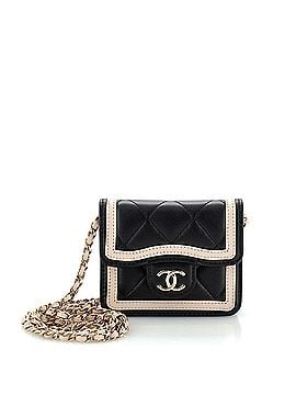 Chanel Strip On CC Flap Clutch with Chain Quilted Lambskin (view 1)