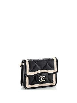 Chanel Strip On CC Flap Clutch with Chain Quilted Lambskin (view 2)