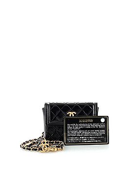 Chanel CC Flap Chain Belt Bag Quilted Shiny Aged Calfskin (view 2)