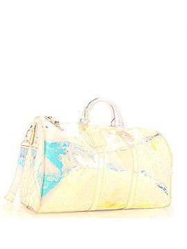 Louis Vuitton Keepall Bandouliere Bag Limited Edition Monogram Prism PVC 50 (view 2)