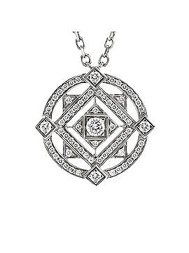 Cartier Mandala Openwork Pendant Necklace 18K White Gold with Diamonds (view 1)