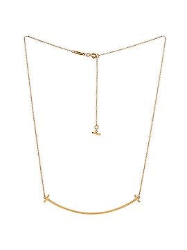 Tiffany & Co. T Smile Pendant Necklace 18K Rose Gold Large (view 2)