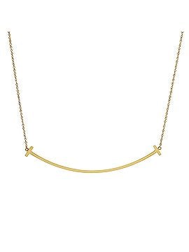 Tiffany & Co. T Smile Pendant Necklace 18K Yellow Gold Large (view 1)