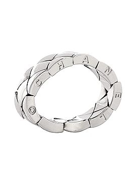 Chanel Matelasse Ring 18K White Gold (view 2)