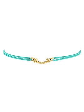 Tiffany & Co. T Smile Chain Bracelet Cord and 18K Yellow Gold with Diamonds Mini (view 1)