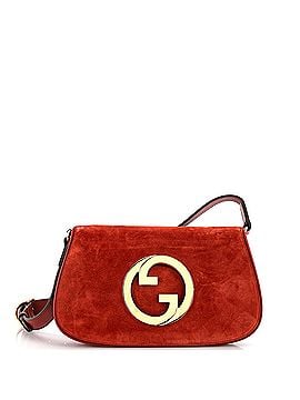 Gucci Blondie NM Chain Flap Bag Suede Small (view 1)