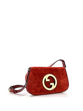 Gucci Blondie NM Chain Flap Bag Suede Small (view 2)
