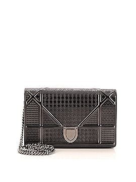 Christian Dior Diorama Wallet on Chain Cannage Embossed Calfskin (view 1)