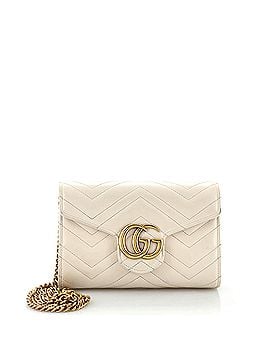 Gucci GG Marmont Chain Wallet Matelasse Leather Mini (view 1)