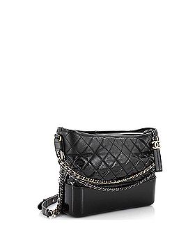 Chanel Gabrielle Hobo Quilted Goatskin and Patent Medium (view 2)
