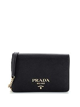 Prada Chain Wallet Crossbody Saffiano Leather (view 1)