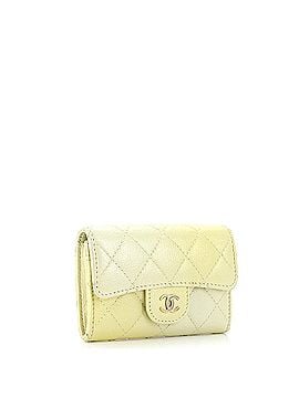 Chanel Classic Flap Card Case Quilted Iridescent Calfskin (view 2)