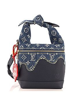 Louis Vuitton Japanese Cruiser Handbag Monogram Denim and Taurillon Leather (view 1)