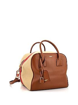 Burberry Cube Bag Leather and Canvas Medium (view 2)