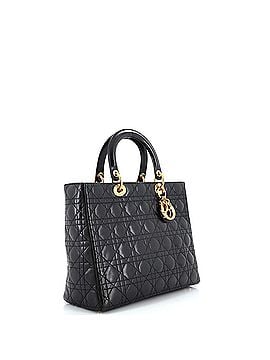 Christian Dior Vintage Lady Dior Bag Cannage Quilt Lambskin Large (view 2)