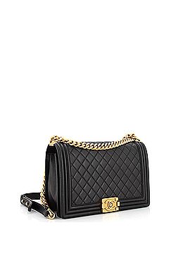 Chanel Boy Flap Bag Quilted Lambskin New Medium (view 2)