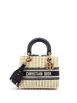 Christian Dior Lady Dior Bag Wicker and Oblique Canvas Medium (view 1)