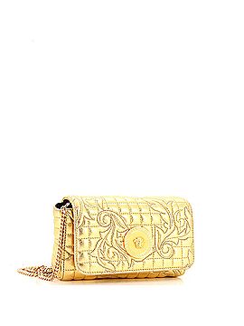 Versace Medusa Icon Chain Flap Bag Quilted Leather Mini (view 2)