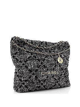 Chanel 22 Chain Hobo Quilted Wool Tweed Medium (view 2)