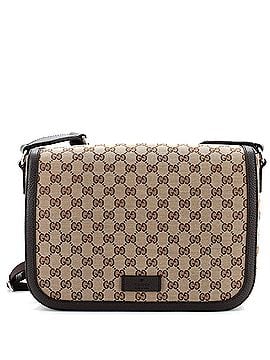Gucci Flap Messenger Bag (Outlet) GG Canvas Large (view 1)