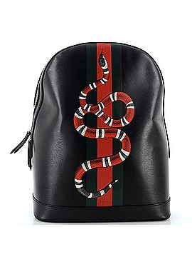 Gucci Kingsnake Web Backpack Printed Leather (view 1)