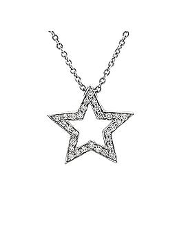 Tiffany & Co. Star Pendant Necklace Platinum with Diamonds (view 1)