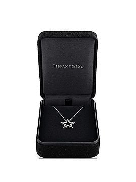 Tiffany & Co. Star Pendant Necklace Platinum with Diamonds (view 2)