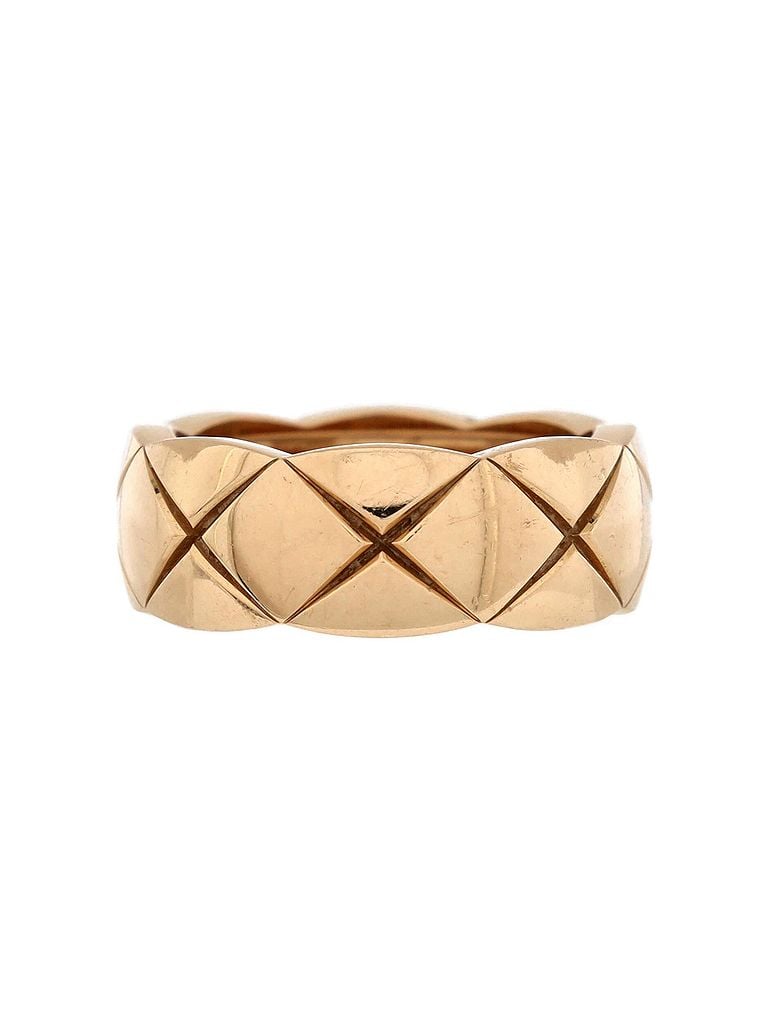Chanel 100% 18k Rose Gold Coco Crush Ring 18K Beige Gold Small One Size - photo 1