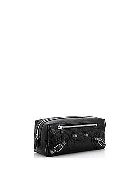 Balenciaga Le Cagole Giant Studs Toiletry Pouch Leather (view 2)