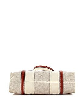 Chloé Woody Tote Canvas with Leather Medium (view 2)