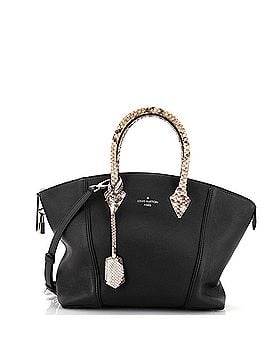 Louis Vuitton Soft Lockit Handbag Leather with Python PM (view 1)