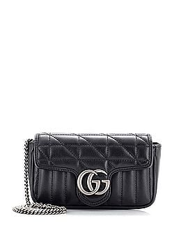 Gucci GG Marmont Flap Bag Mixed Matelasse Leather Super Mini (view 1)