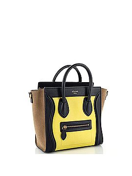 Céline Tricolor Luggage Bag Leather Nano (view 2)