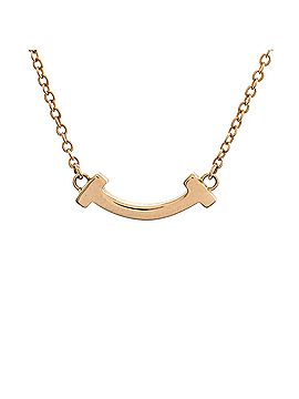 Tiffany & Co. T Smile Pendant Necklace 18K Yellow Gold Mini (view 1)