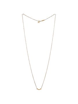 Tiffany & Co. T Smile Pendant Necklace 18K Yellow Gold Mini (view 2)