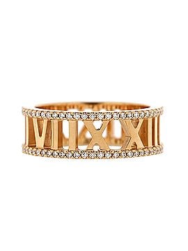 Tiffany & Co. Atlas Open Ring 18K Rose Gold with Diamond 7mm (view 1)