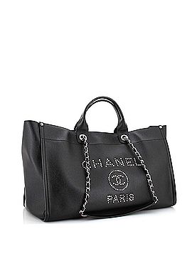 Chanel Deauville Tote Studded Caviar Large (view 2)
