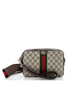 Gucci Ophidia Zip Wristlet Shoulder Bag GG Coated Canvas Small (view 1)